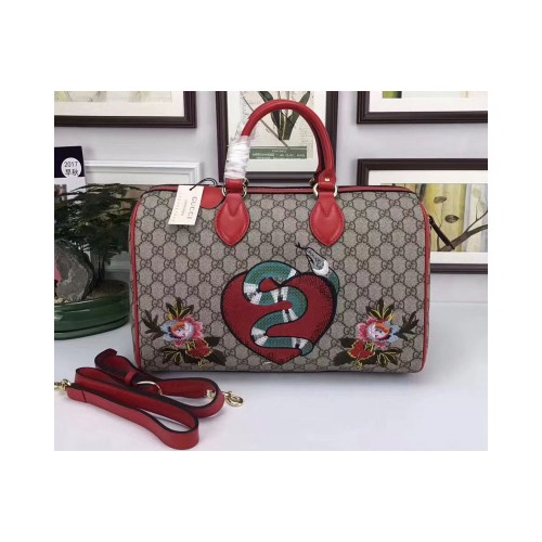 Gucci Limited Edition Supreme Top Handle Bag Red