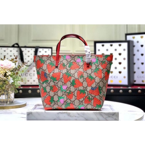 Gucci Childrens Gucci strawberry tote Bags Supreme canvas