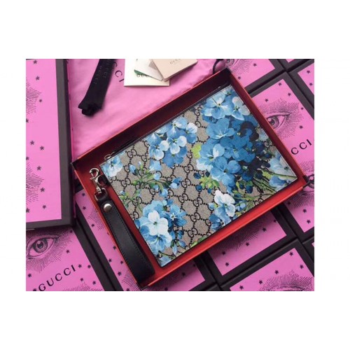 Gucci Blooms pouch Beige Blue
