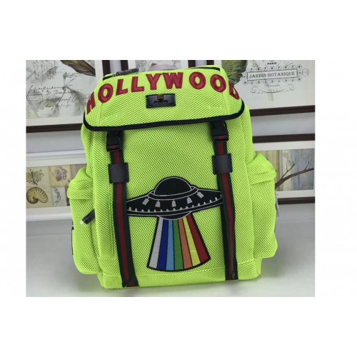 Gucci Mesh backpack with embroidery Bags Green
