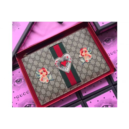 Gucci Supreme pouch Heart