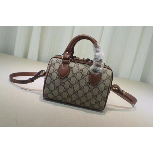 Gucci Canvas mini Top Handle Bags Brown