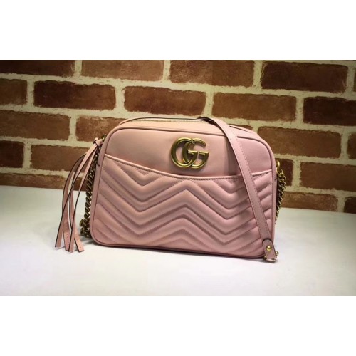 Gucci Marmont matelasse shoulder bags Pink