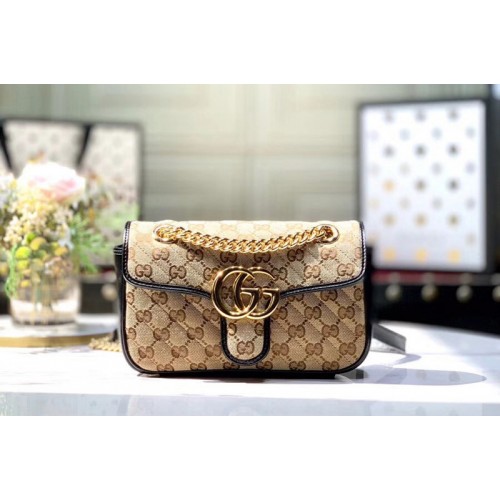 Gucci Marmont Shoulder bags Beige ebony Original canvas