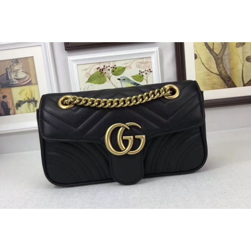 Gucci Now Marmont Mini Shoulder Bag Black