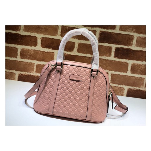 Gucci Signature Leather Top Handle Bag Pink Signature leather