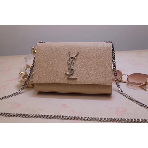 YSL Kate Small Bags In Beige Grain De Poudre Embossed Leather