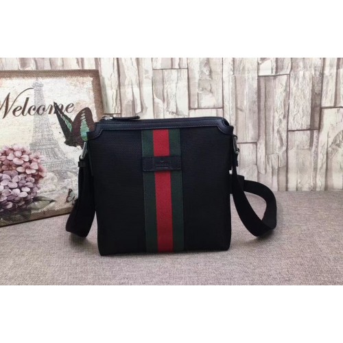 Gucci Web Supreme flat messenger Bags Black