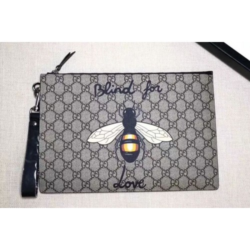Gucci Bee Print Supreme Pouch