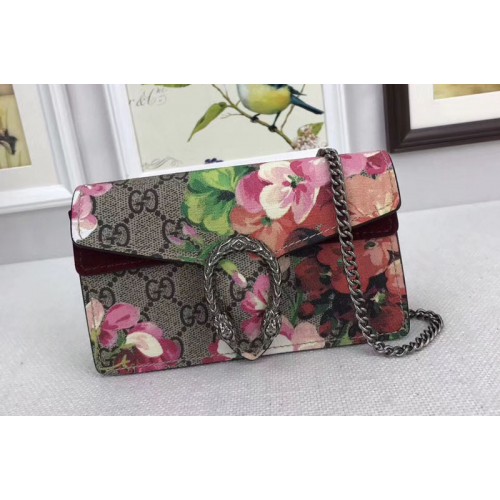 Gucci 476432A Dionysus Supreme Mini Shoulder Bags Flower