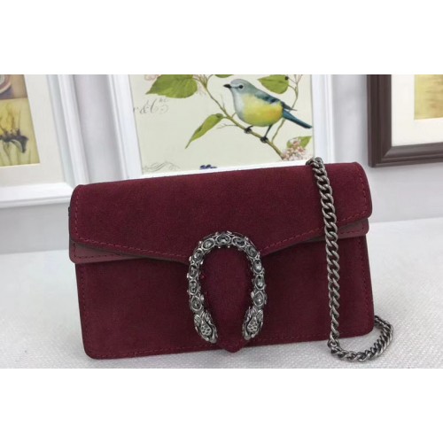 Gucci Dionysus Velvet Super mini Bag Red