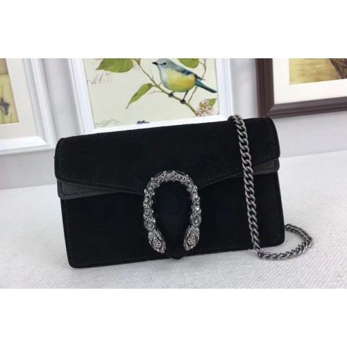 Gucci Dionysus Velvet Super mini Bag Black
