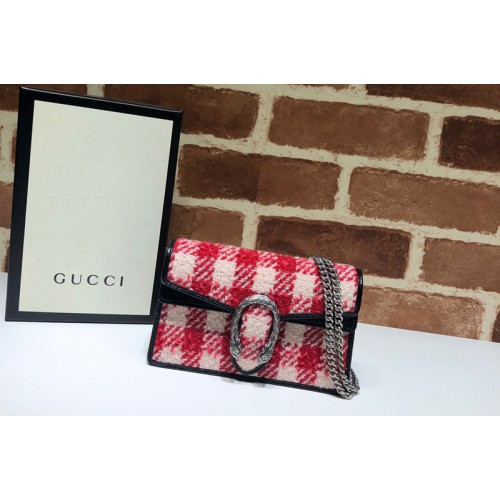 Gucci Dionysus super mini bag in Red White tweed