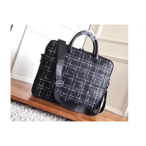 Bottega Veneta Nappa briefcase bag IN Black Intrecciato calf leather