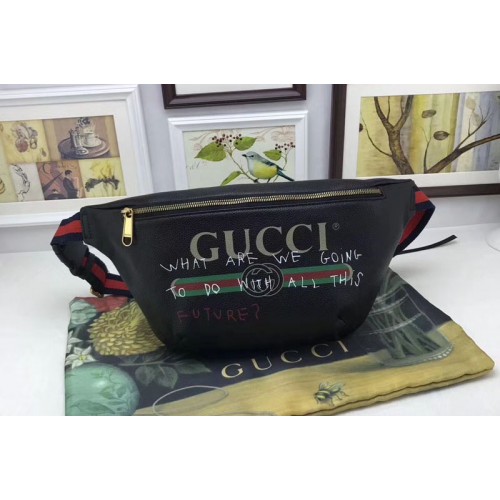 Gucci Calfskin Leather Pocket Black
