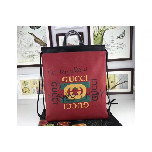 Gucci Coco Capitan Logo Backpack Red