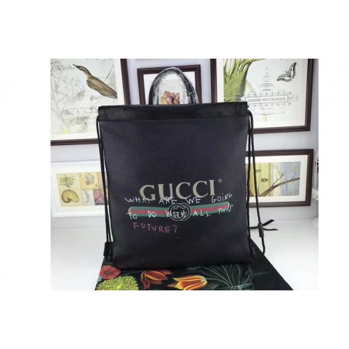 Gucci Coco Capitan Logo Backpack Black