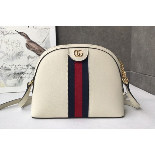Gucci Ophidia small shoulder bag White Leather With Web