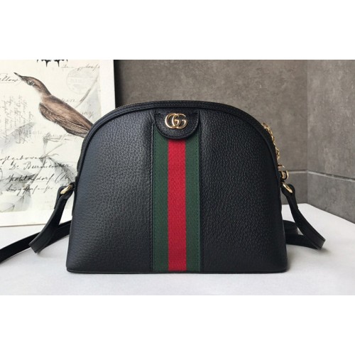 Gucci Ophidia small shoulder bag Black Leather With Web