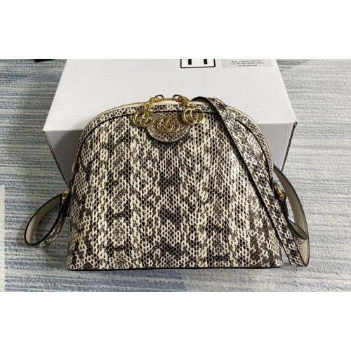 Gucci Ophidia small snakeskin shoulder bag in Grey snakeskin
