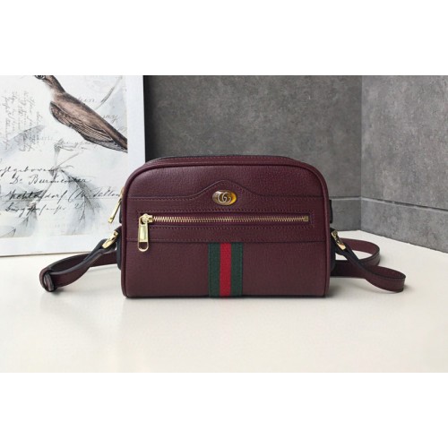 Gucci Ophidia mini bags Bordeaux Leather With Web