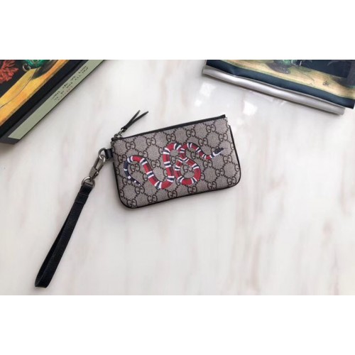Gucci Kingsnake print Supreme pouch Gucci Kingsnake print Supreme pouch