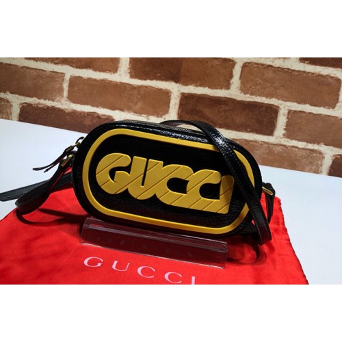 Gucci Cruise Leather Shoulder Bags in Black Leather