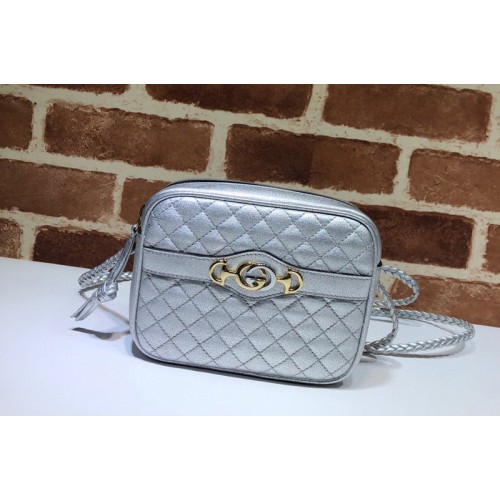 Gucci Mini laminated leather bags in Silver Leather