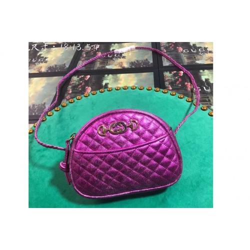 Gucci Laminated Leather Mini Bags Purple Gucci Laminated Leather Mini Bags Purple