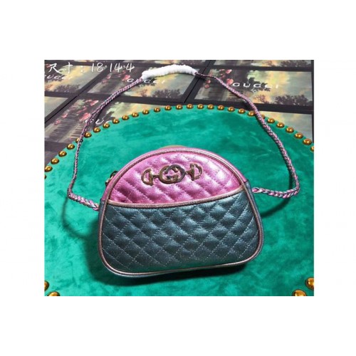 Gucci Laminated Leather Mini Bags Green And Pink