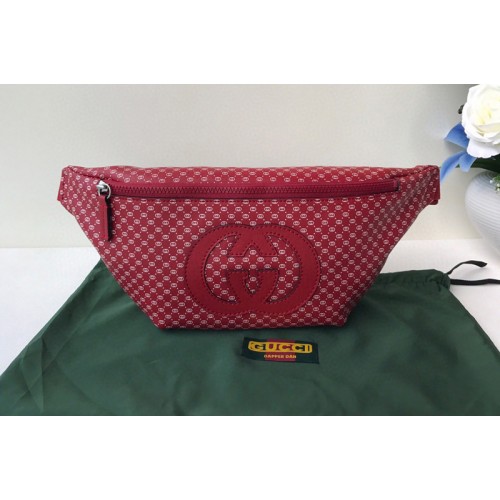 Gucci Gucci-Dapper Dan Belt Bag in Red Leather