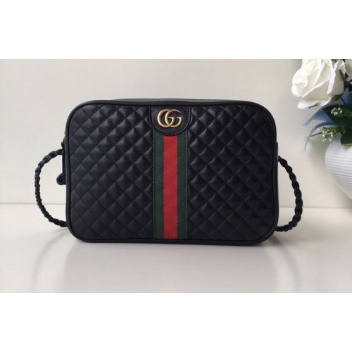 Gucci Laminated leather small shoulder bag Black Leather Gucci Laminated leather small shoulder bag Black Leather