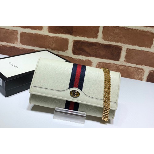 Gucci Ophidia chain wallet in White Leather Gucci Ophidia chain wallet in White Leather