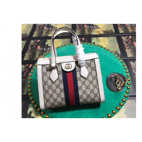Gucci Ophidia small tote bag Supreme canvas White