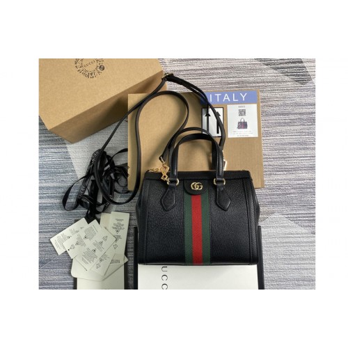 Gucci Ophidia small tote bag in Black metal-free tanned leather Gucci Ophidia small tote bag in Black metal-free tanned leather