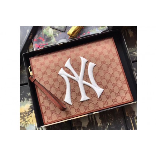 Gucci Original pouch with NY Yankees patch