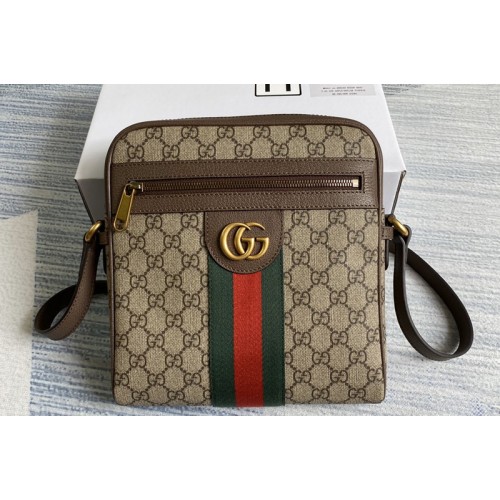 Gucci Ophidia small messenger bag in Beige ebony Supreme canvas