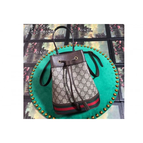Gucci ‎ Ophidia Small bucket bags Beige ebony Supreme canvas