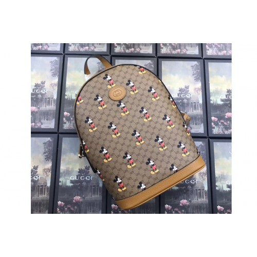 Gucci Disney x Gucci small backpack in Beige ebony mini Supreme canvas