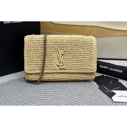 YSL MEDIUM KATE Bag IN raffia