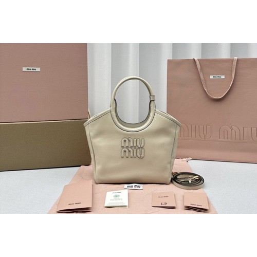 Miu Miu Ivy leather Small bag in Apricot Leather