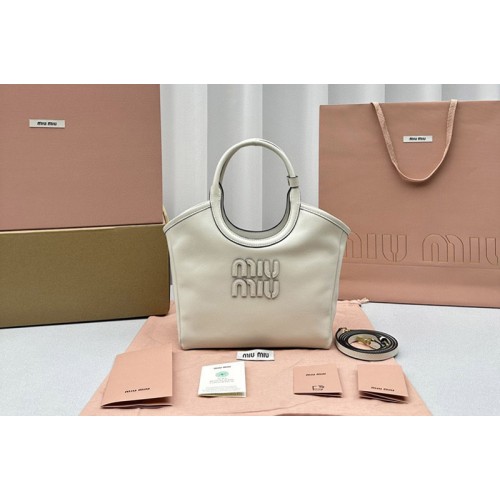 Miu Miu Ivy leather Small bag in White Leather