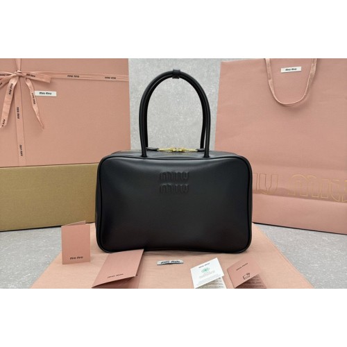 Miu Miu 5BB117 Leather Beau bag in Black Leather