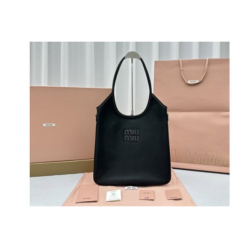 Miu Miu 5BG231 IVY leather bag in Black Leather