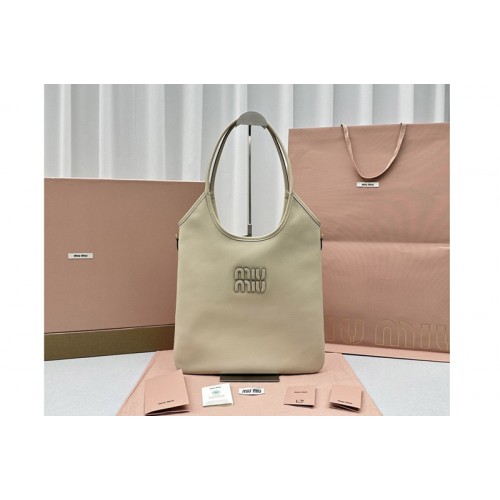 Miu Miu 5BG231 IVY leather bag in Apricot Leather