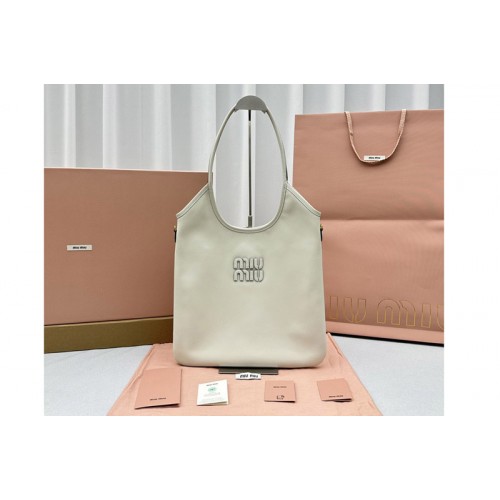 Miu Miu 5BG231 IVY leather bag in White Leather