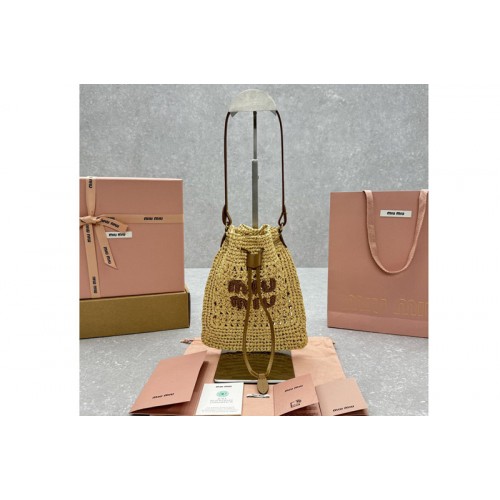 Miu Miu 5ND016 Woven fabric mini-bag