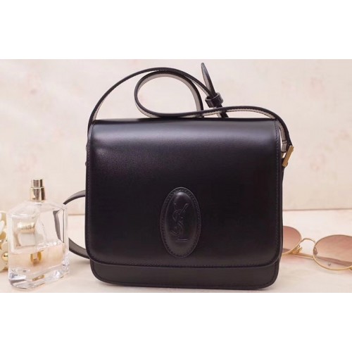 YSL Le 61 Small Saddle Bag In Black Smooth Leather