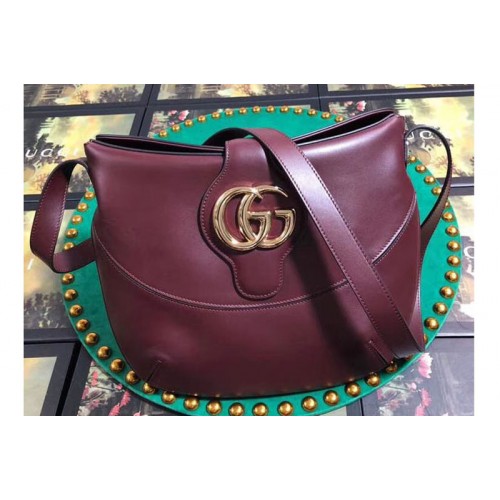 Gucci Arli medium shoulder bag Wine Leather