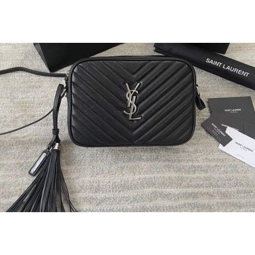 YSL LOU CAMERA BAG IN Black QUILTED LEATHER